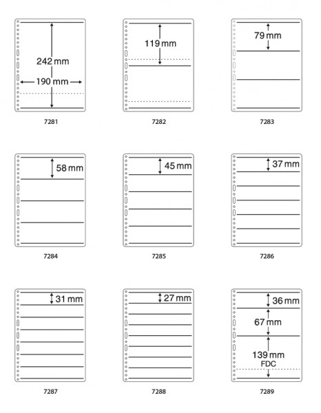 PRINZ-SYSTEM-Sheets, double-sided, with universal-punshing, white ...